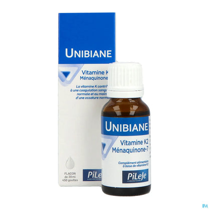 Unibiane Vitamine K2 Ménaquinone-7 Flacon Compte-Gouttes 20ml