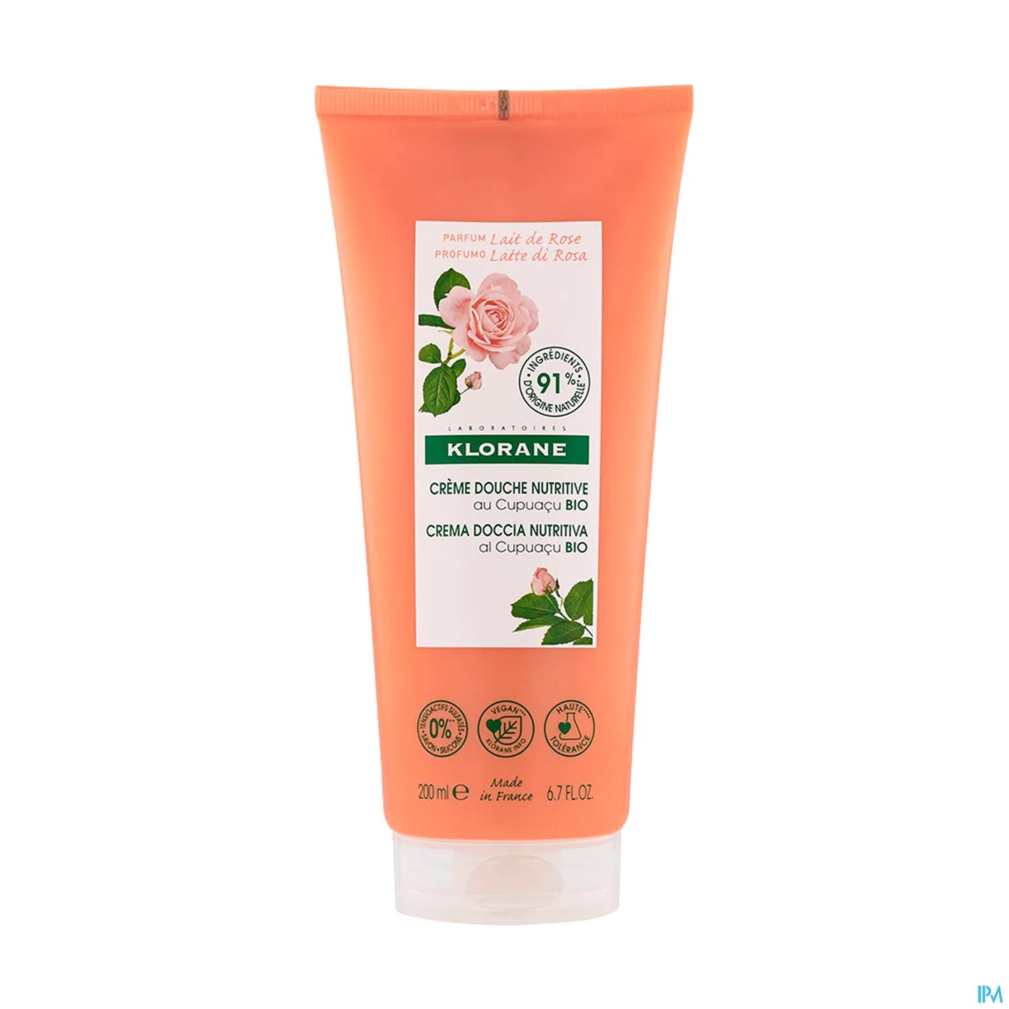 Crème de Douche Lait de Rose 200ml