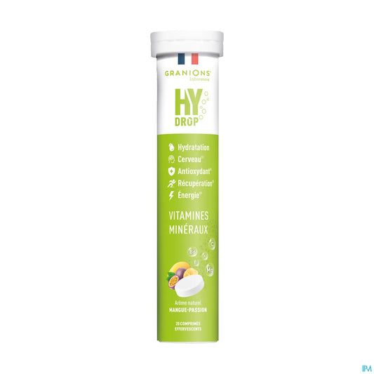 Hydrop Mangue Passion Boîte de 20 Comprimés Effervescents