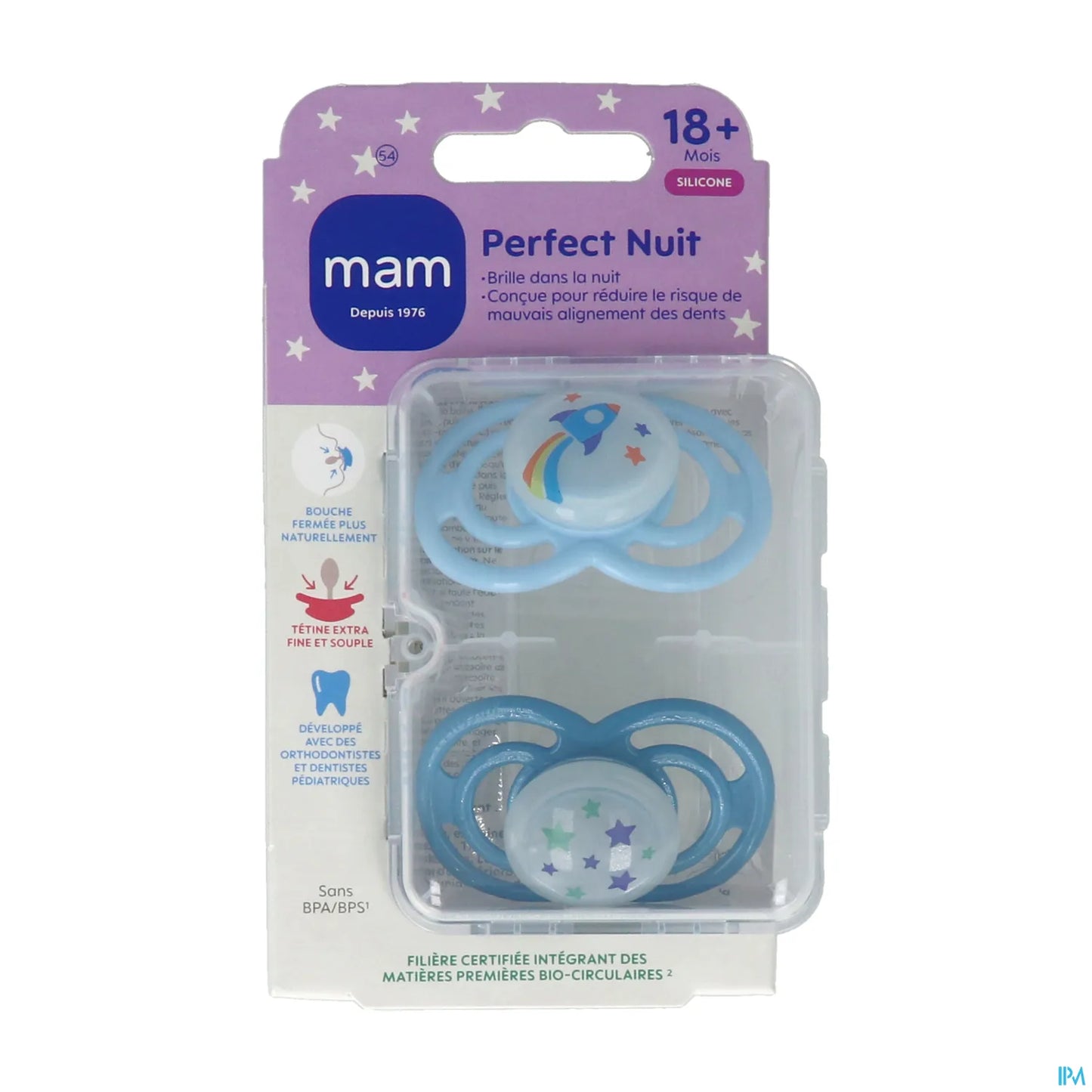 Perfect Night Trend Silicone Pacifier 18+ Months x2