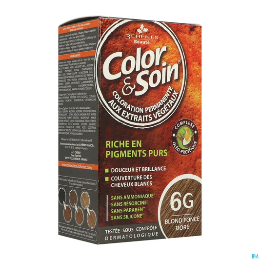 3 Chênes Color &amp; Soin Colorazione Biondo Dorato Scuro 6G