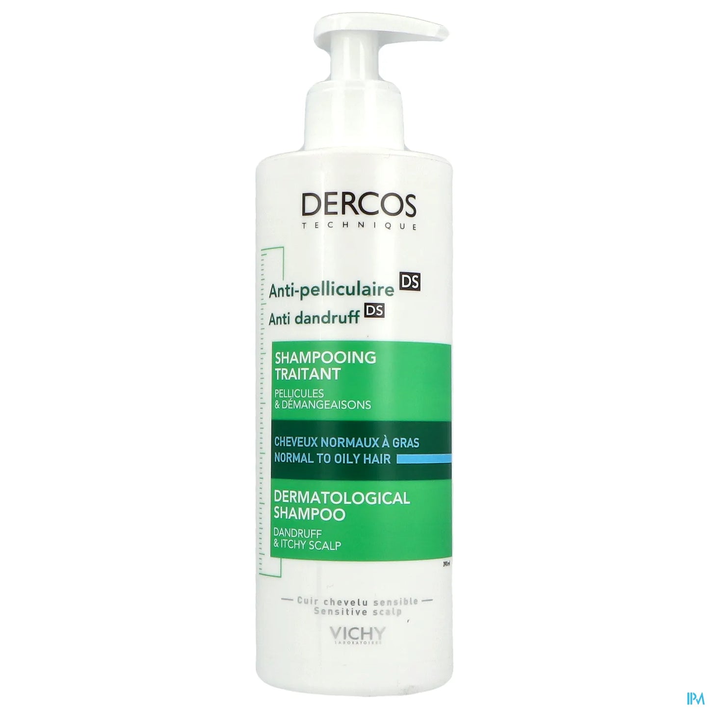 Dercos Anti-Dandruff Shampoo for Normal to Oily Hair 390ml