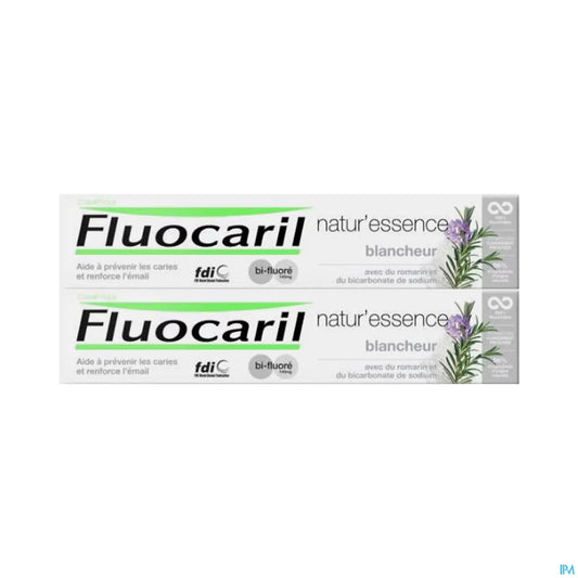 Natur'Essence Dentifricio Sbiancante Rosmarino Bicarbonato di Sodio 2x75ml