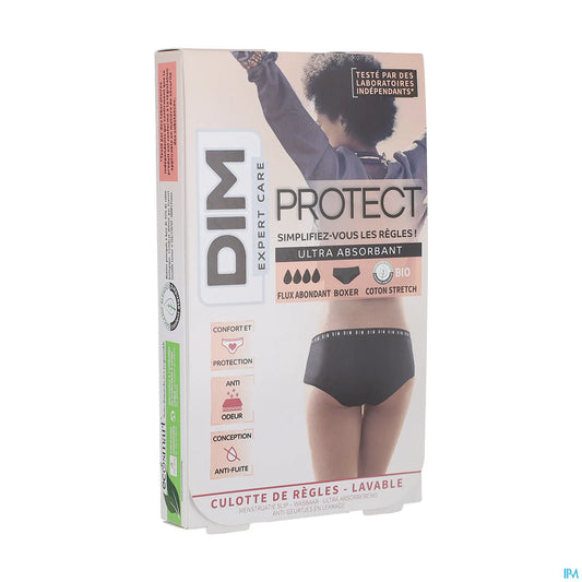Boxer Menstruel Bio Flux Abondant Noir T40/42