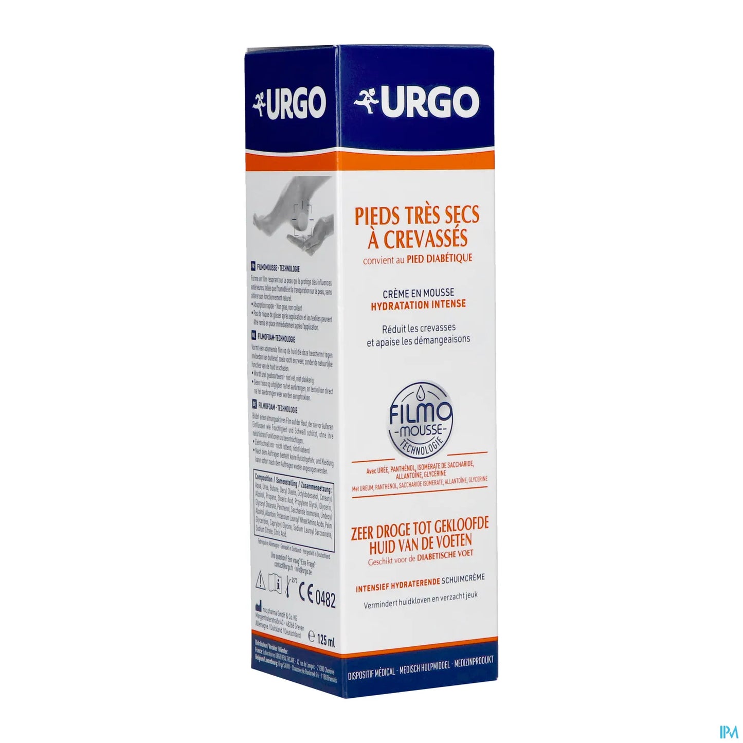 Filmomousse Hydratation Intense Pieds Très Secs 125 mL