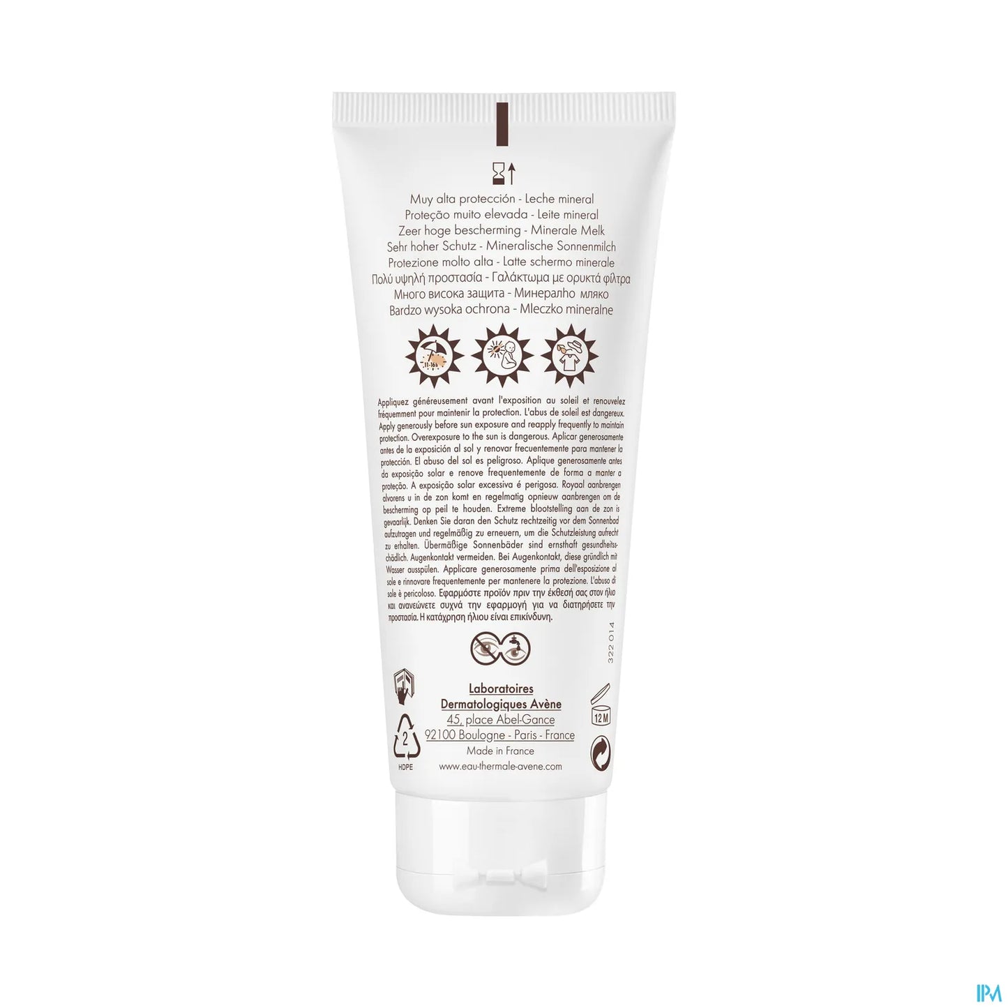 Latte solare minerale SPF50+ senza profumo 100 ml