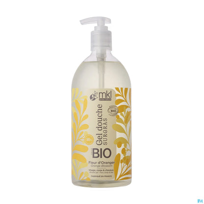Green Nature Gel Douche Surgras Fleur d'Oranger Bio 1L