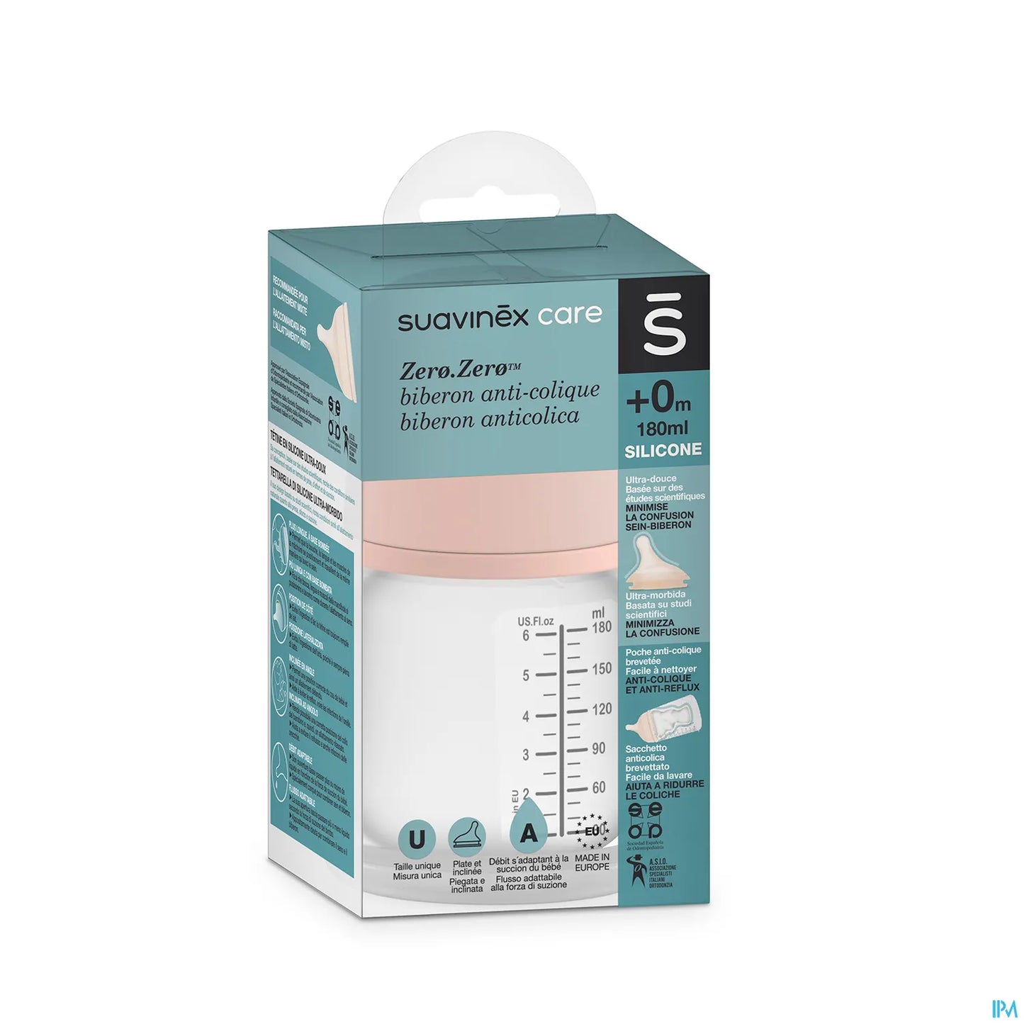 Zero Zero Biberon Anticolique Flujo Adaptable 180ml