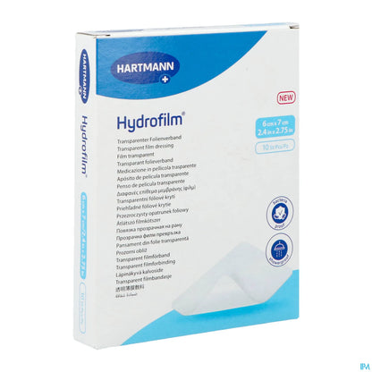 Medicazione adesiva trasparente sterile Hydrofilm 6x7cm B/10