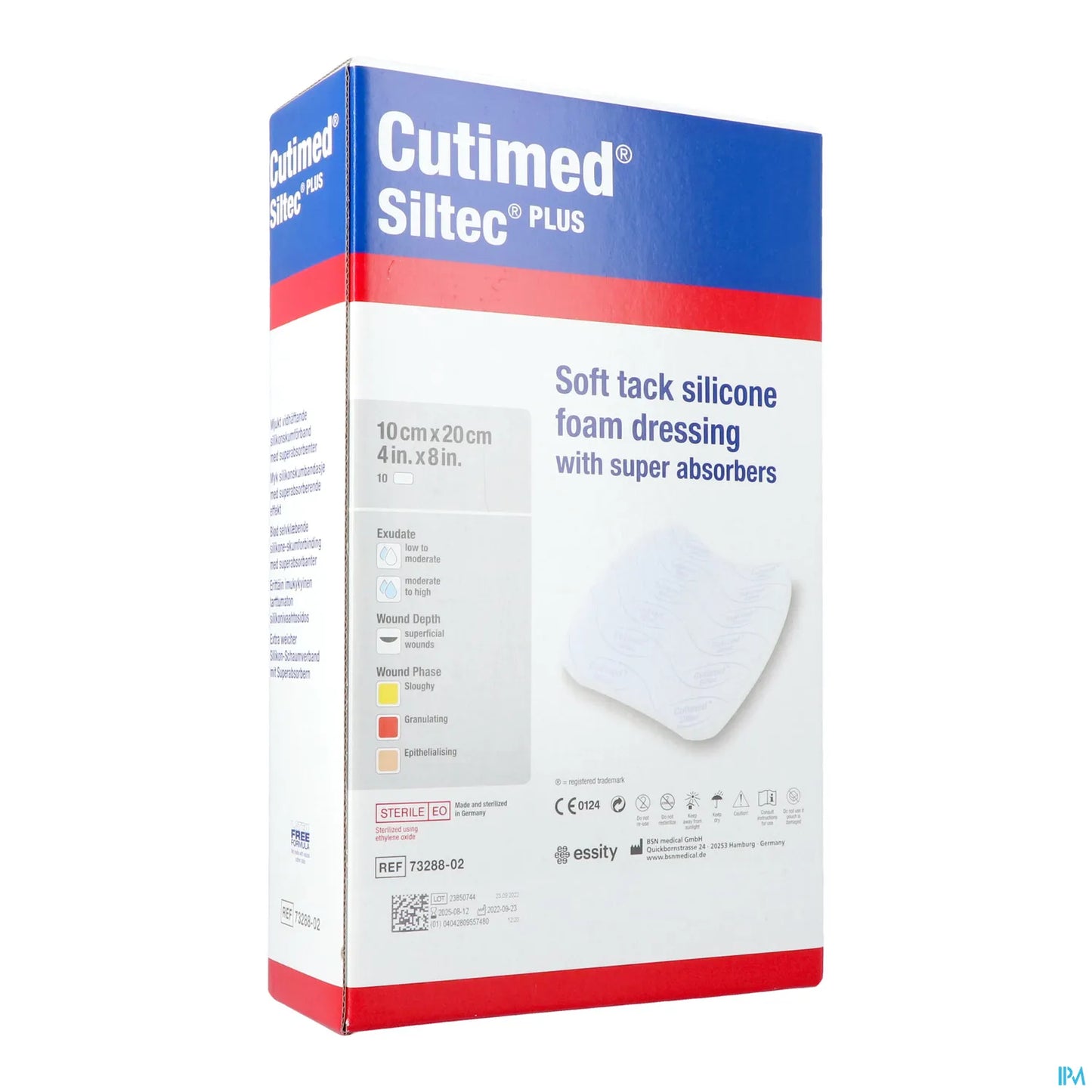 Siltec Plus Pansements 10x20 cm Boîte de 10