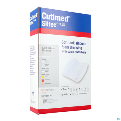 Siltec Plus Pansements 10x20 cm Boîte de 10