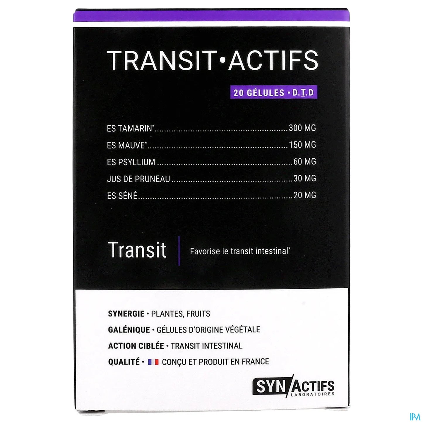 Synactifs Transit Actifs 20 Gélules