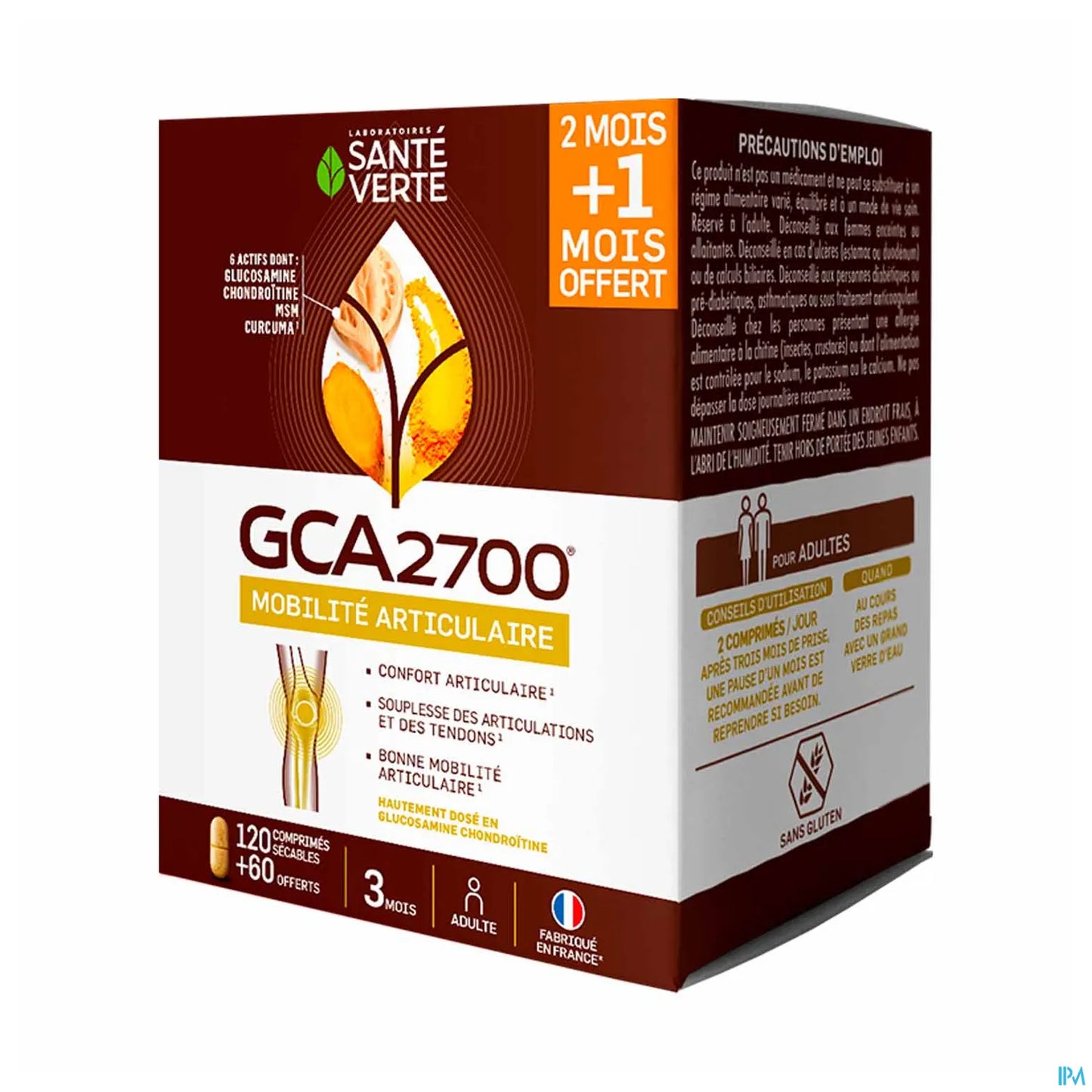 GCA 2700 180 Comprimés Traitement Articulaire