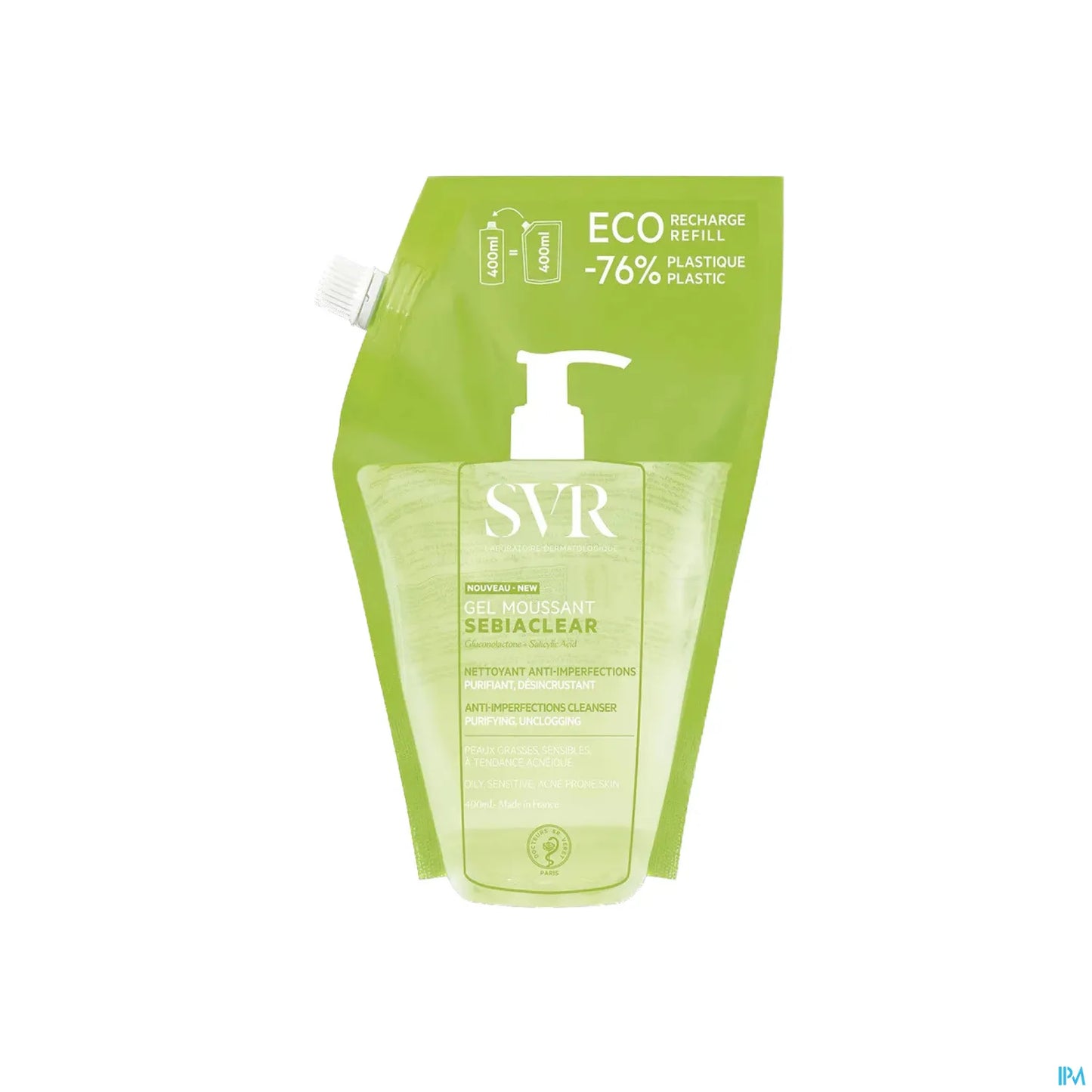 Sebiaclear Eco-Refill Gel Schiumogeno 400ml