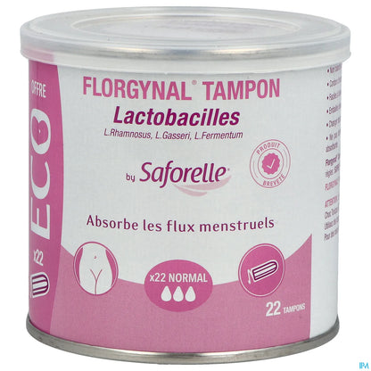 Saforelle Florgynal Assorbente Probiotico Normale Senza Applicatore x22