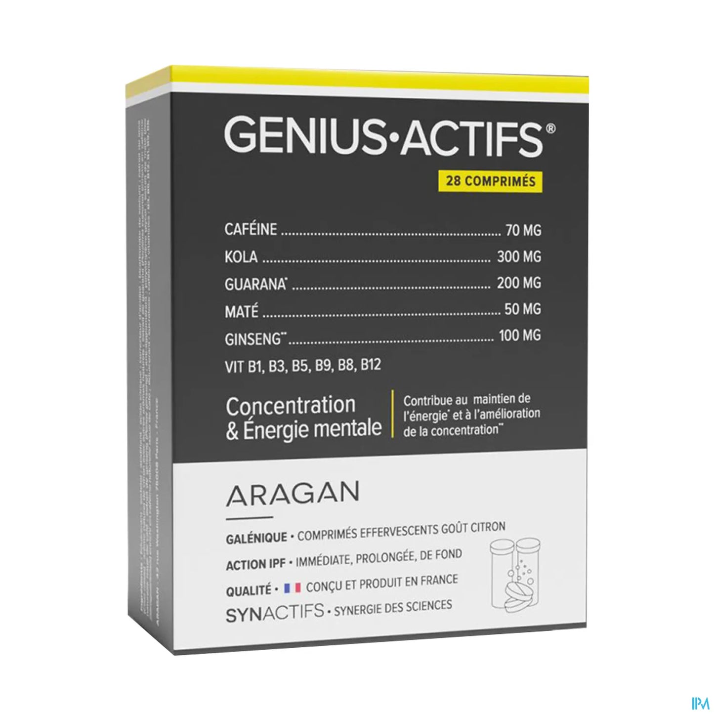 Synactifs GeniusActifs Effervescent Tablets 28 Units
