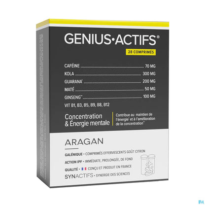 Synactifs GeniusActifs Effervescent Tablets 28 Units
