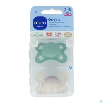 Original Trend Pacifier 2-6 Months Silicone 2 Pieces