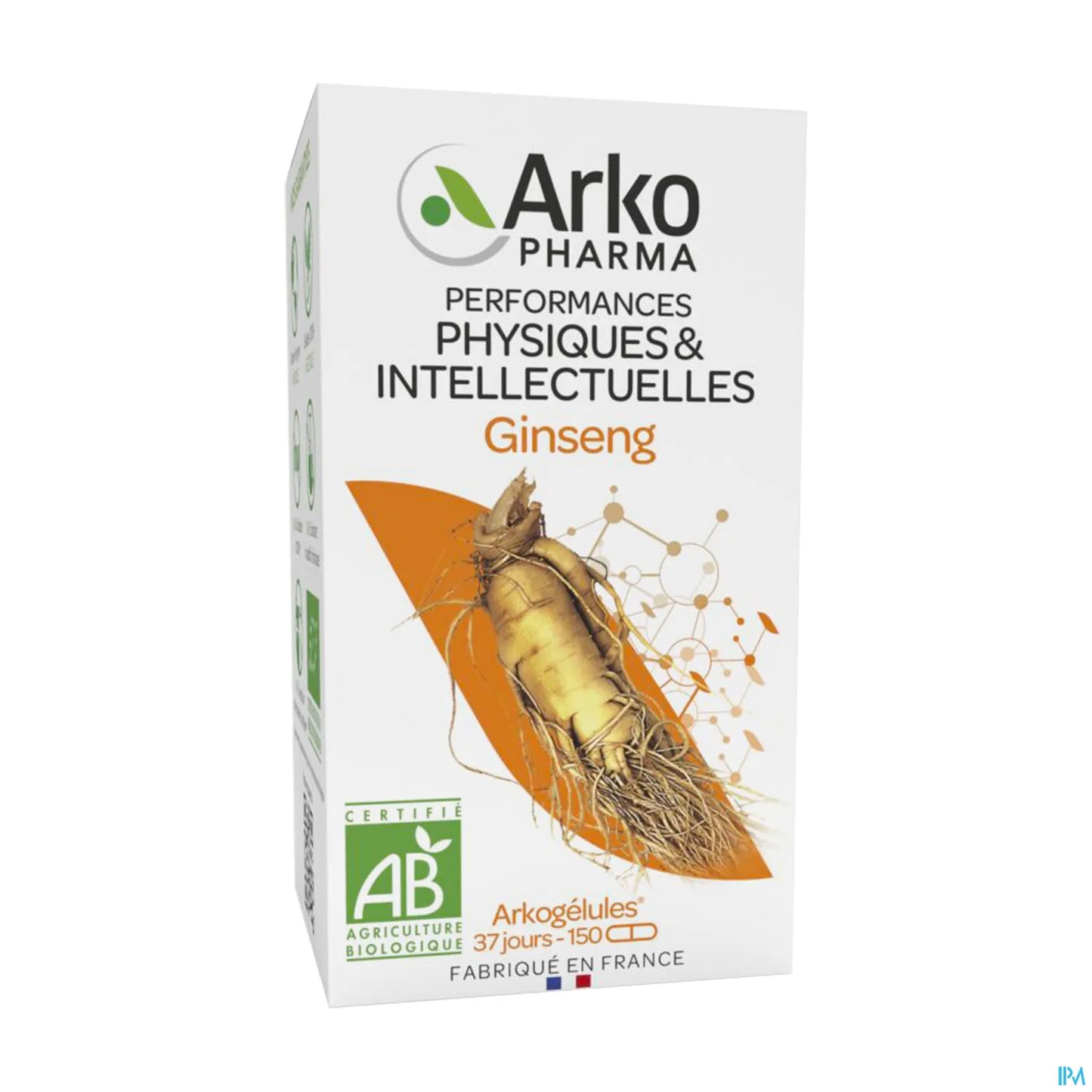 Arkogelules Ginseng Bio 150 Gélules 1560mg de Racine