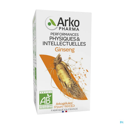 Arkogelules Ginseng Bio 150 Gélules 1560mg de Racine