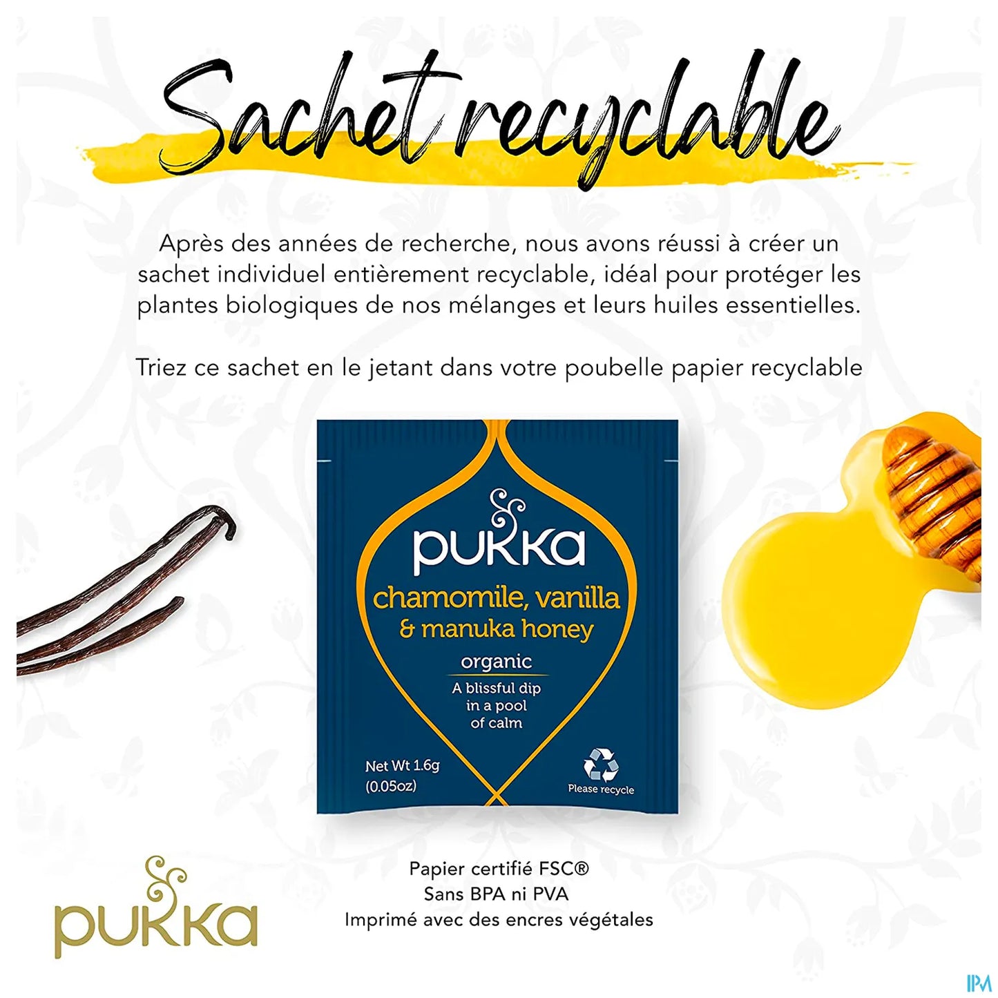 Infusion Camomille Vanille Miel de Manuka 20 sachets
