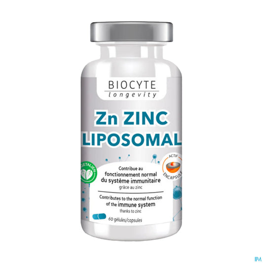 Zn Zinc Liposomal Gélules Défenses Immunitaires 60 Gélules