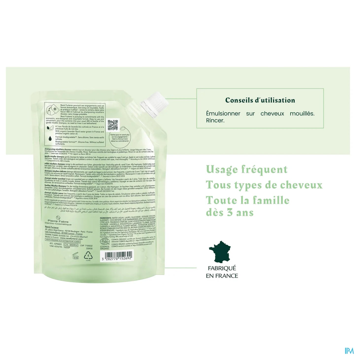 Naturia Organic Gentle Micellar Shampoo Eco Ricarica 400 ml
