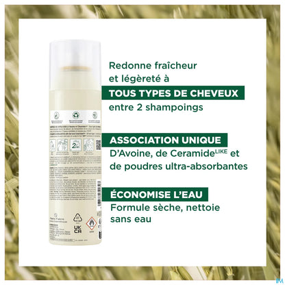Shampoing Sec Extra Doux à l'Avoine et Céramide 150 ml