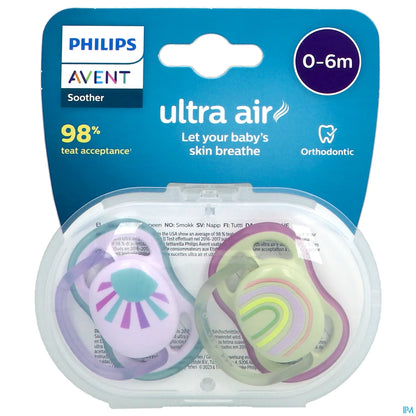 Philips Avent Ultra Air Pacifiers 0-6M Unisex