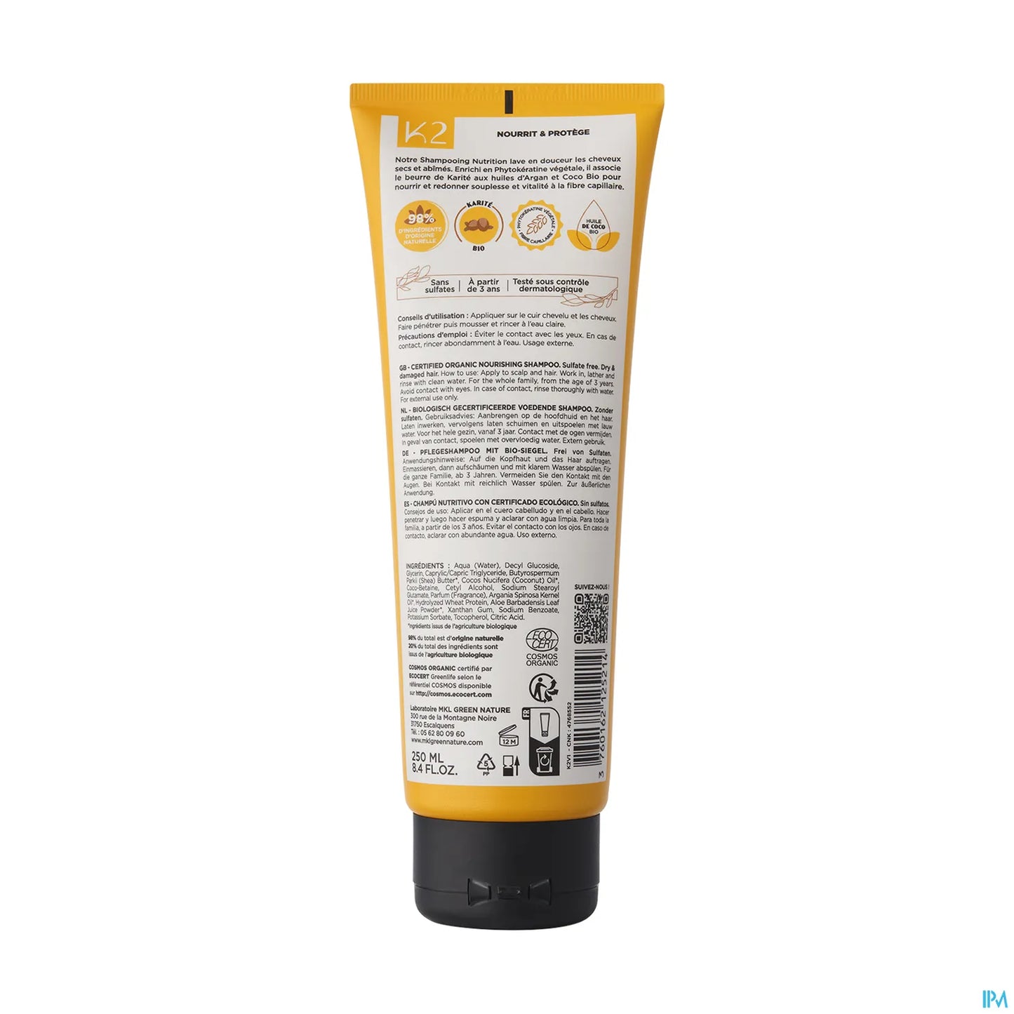 Green Nature K2 Shampooing Nutrition 250 ml