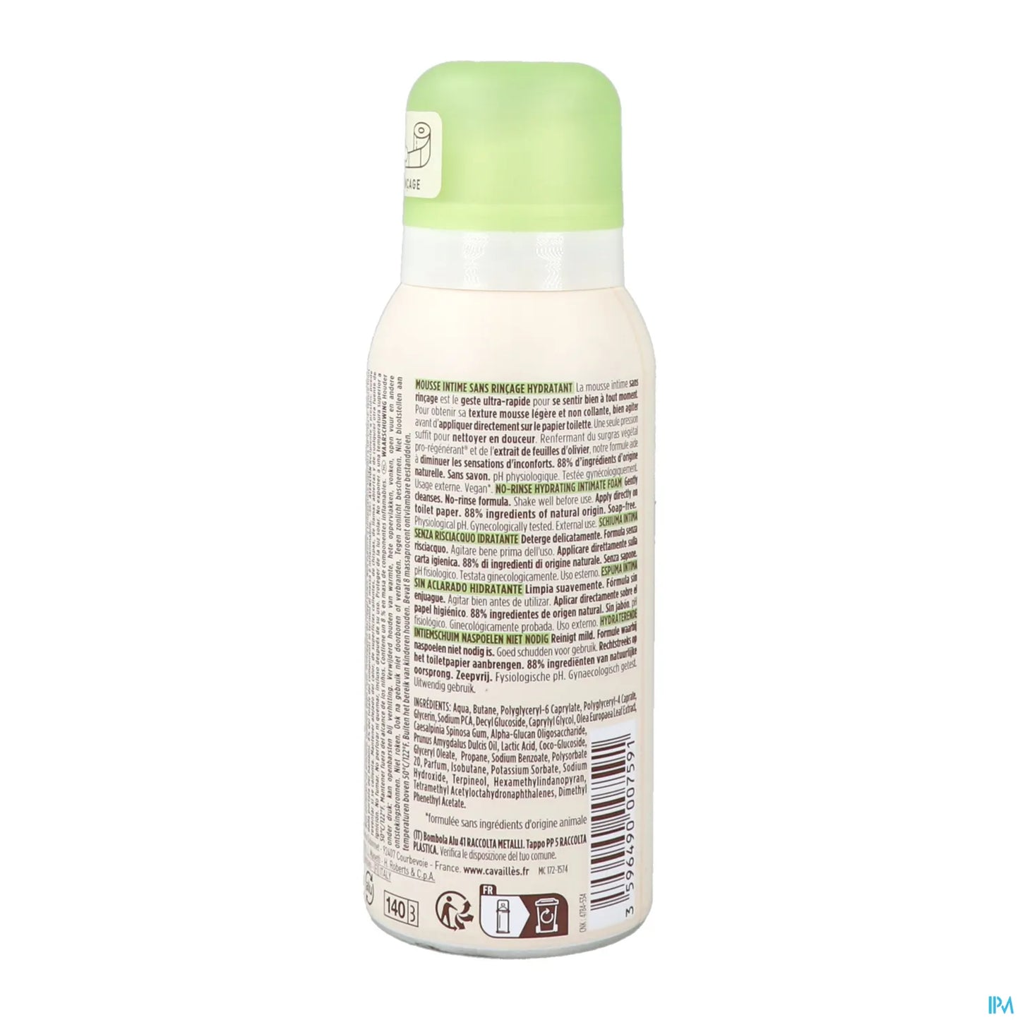 Rogé Cavaillès Mousse idratante intima senza risciacquo 100ml