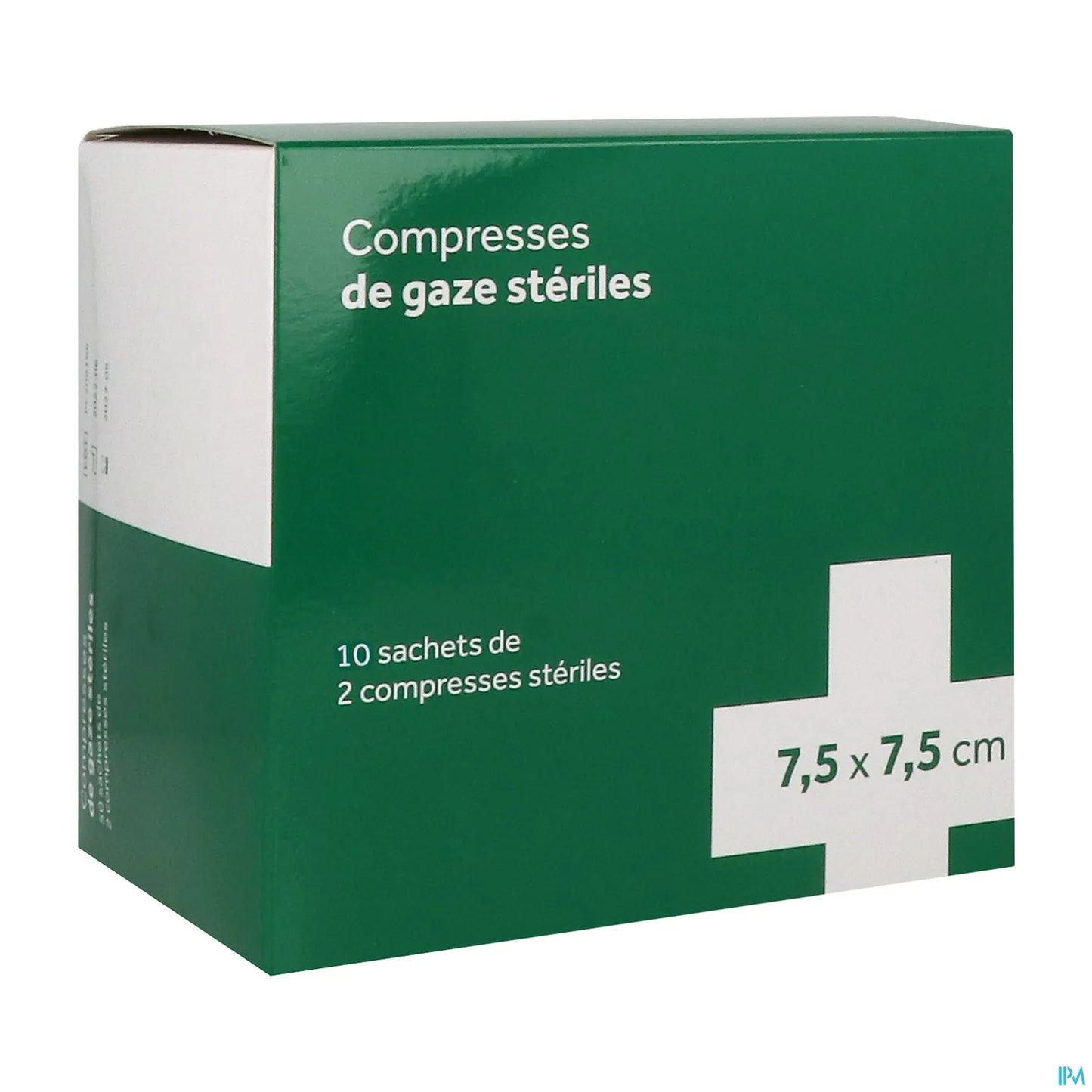 Compresses Gaze Stériles 7,5x7,5 cm 10sachets de 2