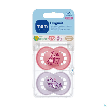 Sucettes Original Silicone 18 Mois et Plus x2