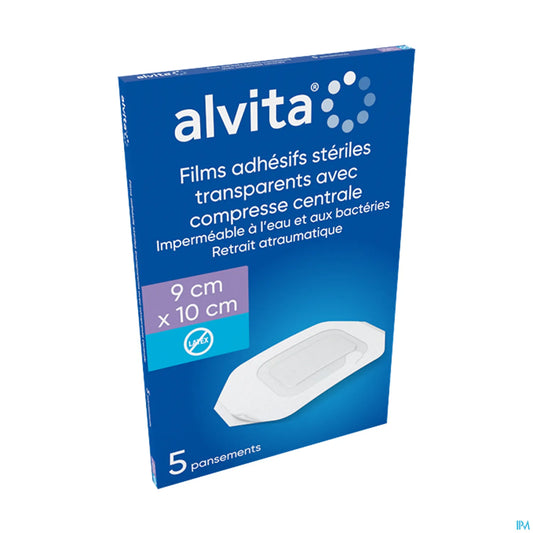 Pansement Film Adhésif Stérile Avec Compresse 9x10 cm 10 Unités