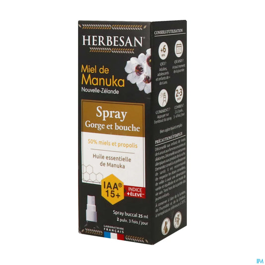 Spray per la gola e la bocca al miele di Manuka IAA10+ 25 ml