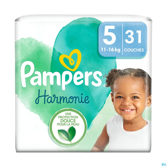 Harmony Diapers Size 5 11kg-16kg 31 Diapers