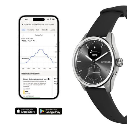 ScanWatch 2 Heart Health Hybrid Smartwatch 42mm Black