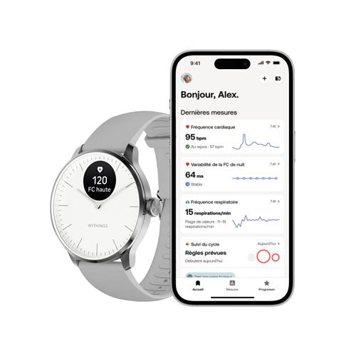 ScanWatch Light Montre Connectée 37mm Blanche