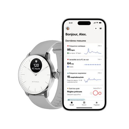 ScanWatch Light Montre Connectée 37mm Blanche