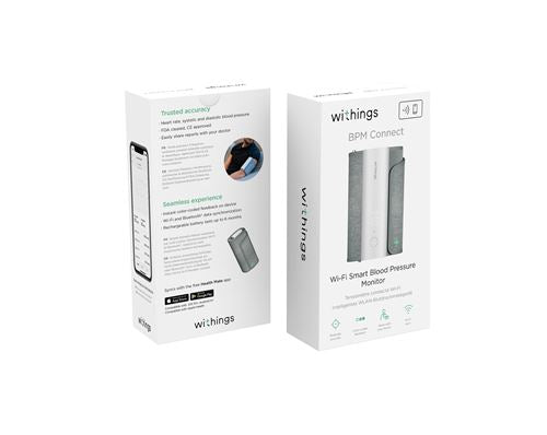 BPM Connect Moniteur Intelligent de Pression Artérielle Wi-Fi Blanc Gris