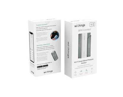 BPM Connect Moniteur Intelligent de Pression Artérielle Wi-Fi Blanc Gris