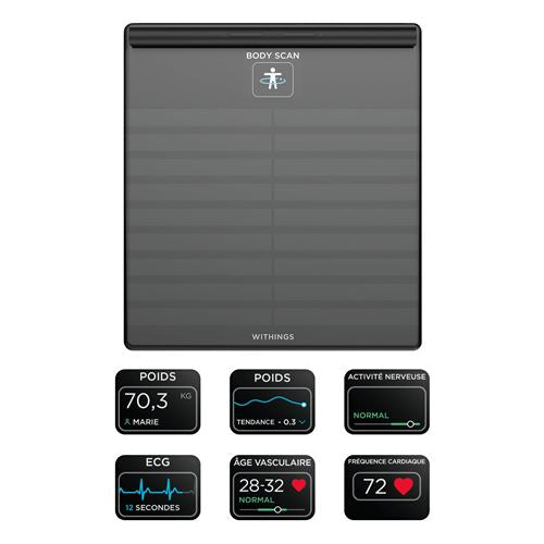 Body Scan Station Connectée de Santé Black