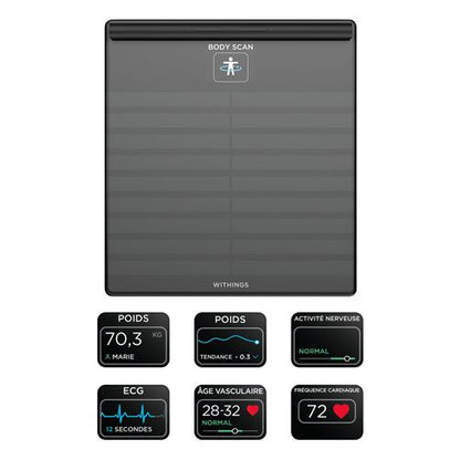 Body Scan Station Connectée de Santé Black
