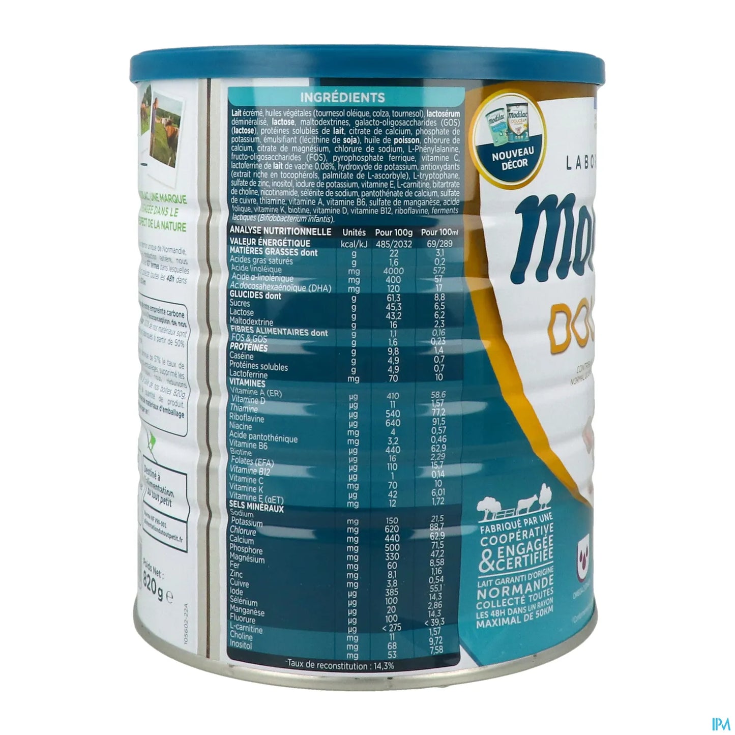 Lait Bébé en Poudre 2ème Âge Doucéa 820 g