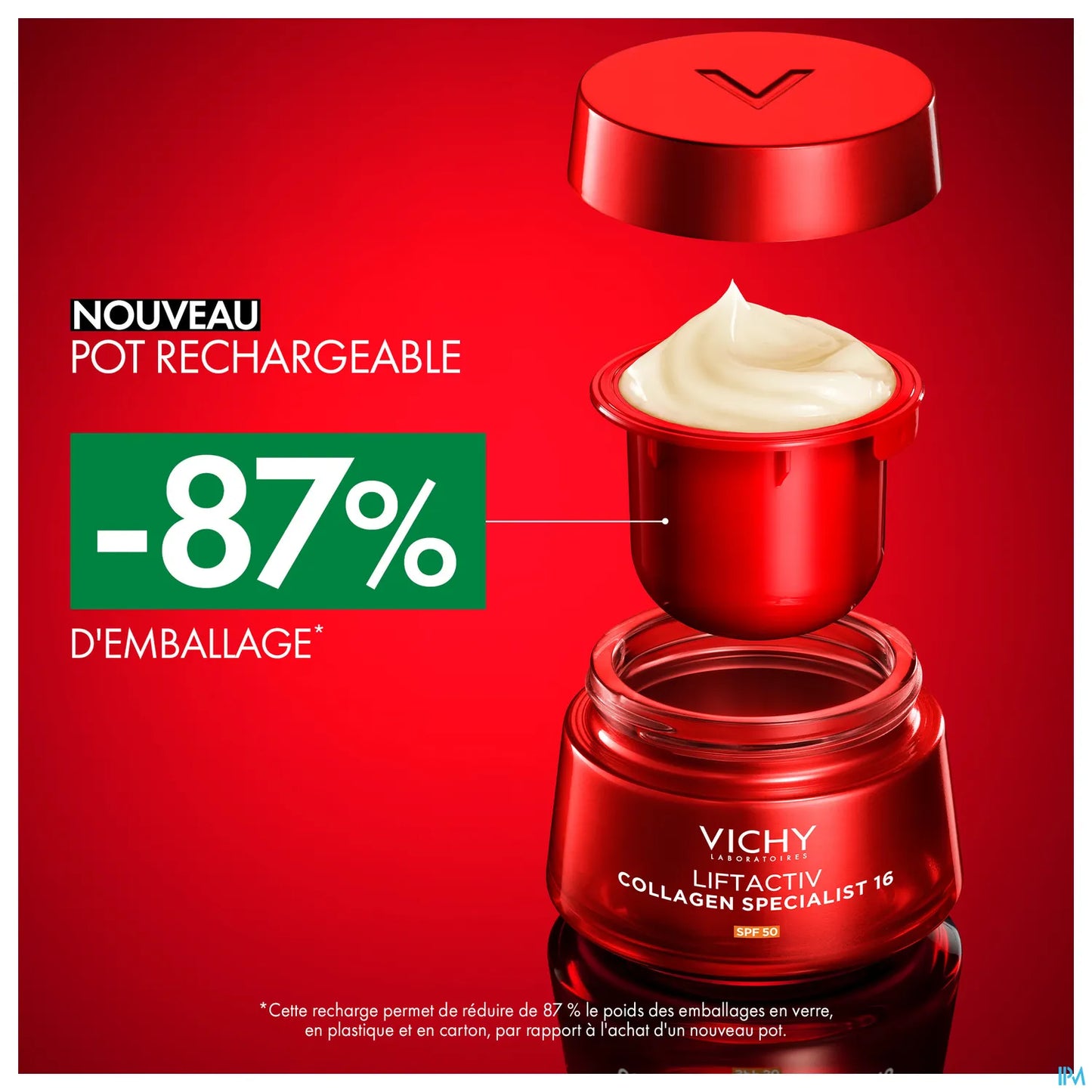 Vichy Liftactiv Collagen Specialist 16 Crème SPF50 Recharge 50 mL