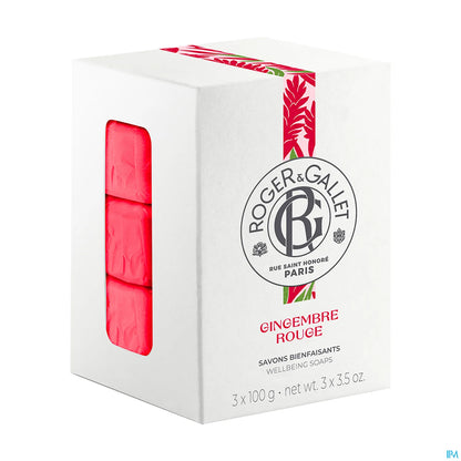 Savon Parfumé Gingembre Rouge 3 x 100g
