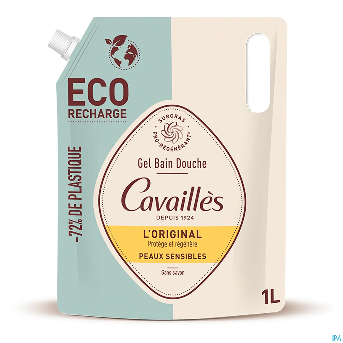 Rogé Cavaillès Gel Bain Douche Peaux Sensibles L'Original Éco Recharge 1L