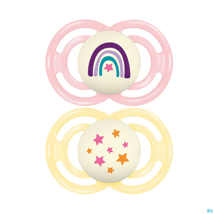 Perfect Night Trend Silicone Pacifier 18+ Months x2