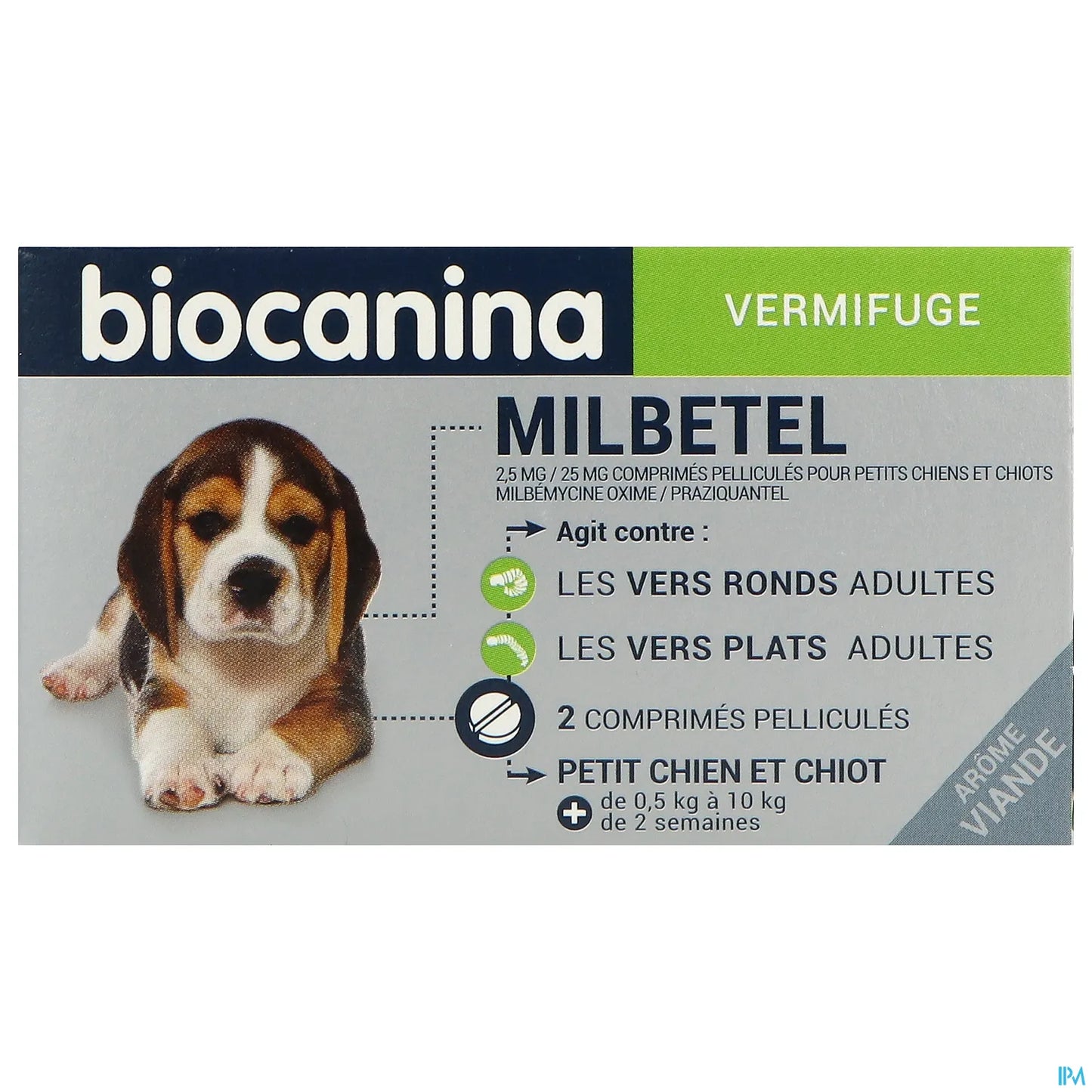 Milbetel Vermifuge Pour Chiots Et Petits Chiens 2 Comprimés