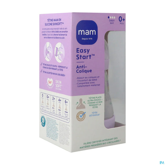 Easy Start Anti-Colic 160ml Viola 0 mesi e oltre Tettarella Flusso 1 Lento
